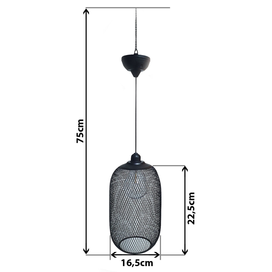 LED Solarni luster na sajli MEGGY 1,2V 200 mAh IP44