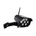 LED solarni model sigurnosne kamere sa senzorom LED/3,7V 1200 mAh IP44 crna + daljinski upravljač