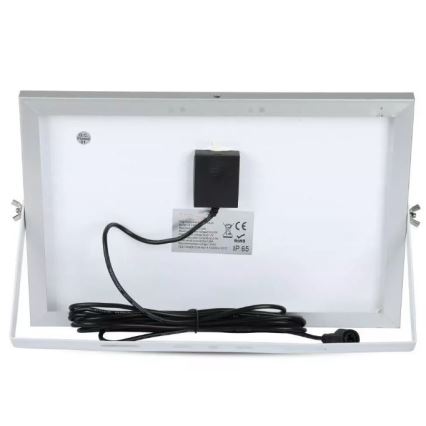 LED prigušivi solarni reflektor LED/12W/3,2V 6000K IP65 5000 mAh + daljinski upravljač