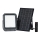 LED Solarni reflektor LED/10W/3,7V IP65 4000K 8000 mAh crna + daljinski upravljač