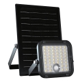 LED solarni reflektor s mogućnošću prigušivanja i senzorom LED/10W/3,7V 4000/6000K IP65 3600 mAh + daljinski upravljač