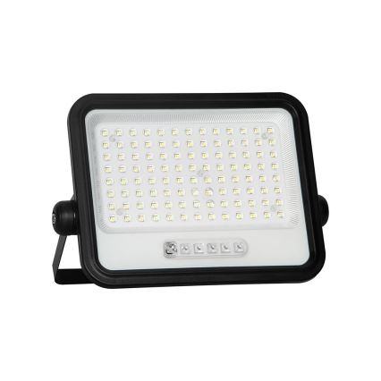 LED solarni reflektor s prigušivanjem LED/200W/3,2V 2000-8000K IP65 10000 mAh crna + daljinski upravljač