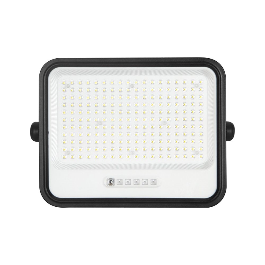 LED podesiv solarni reflektor LED/400W/3,2V 2000-8000K IP65 20000 mAh crna + daljinski upravljač