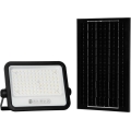 LED solarni reflektor s prigušivanjem LED/200W/3,2V 2000-8000K IP65 10000 mAh crna + daljinski upravljač
