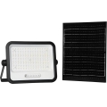 LED solarni reflektor s prigušivanjem LED/300W/3,2V 2000-8000K IP65 15000 mAh crna + daljinski upravljač