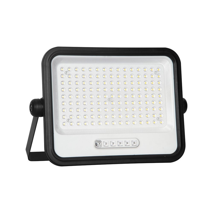 LED solarni reflektor s prigušivanjem LED/300W/3,2V 2000-8000K IP65 15000 mAh crna + daljinski upravljač