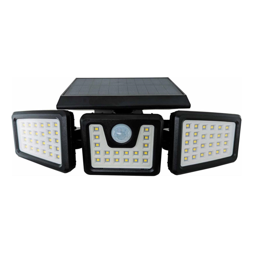 LED solarni reflektor s senzorom LED/14W/3,7V 1800 mAh IP44