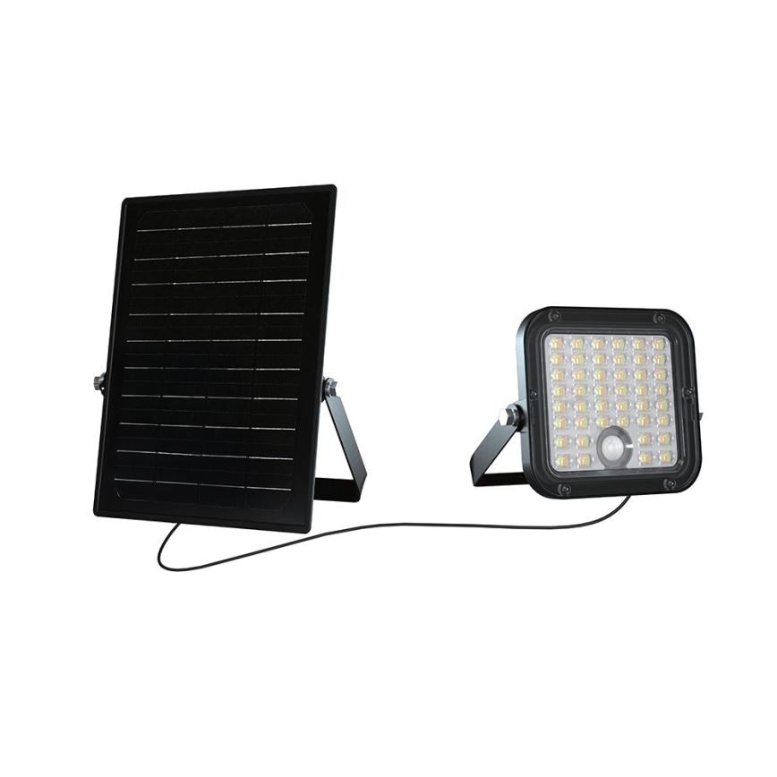 LED solarni reflektor s mogućnošću prigušivanja i senzorom LED/10W/3,7V 4000/6000K IP65 3600 mAh + daljinski upravljač
