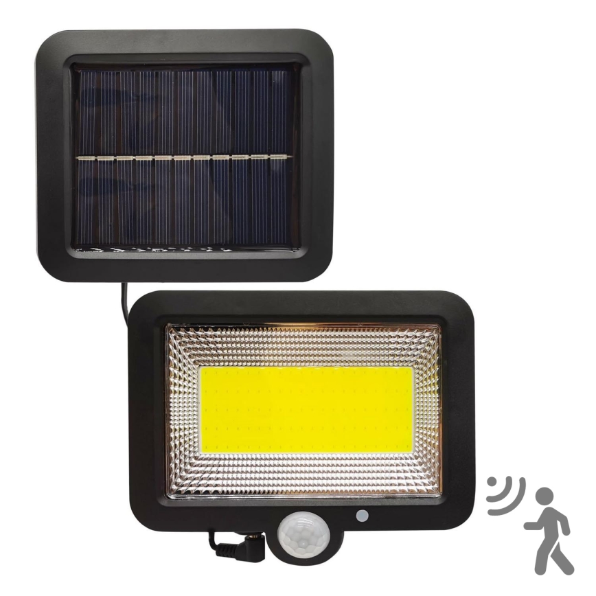 LED Solarni reflektor sa senzorom DUO LED/1W/3,7V IP44