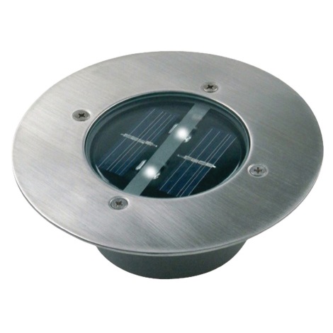 LED Solarni reflektor sa senzorom LED/0,12W/2xAAA IP67 nehrđajući krug