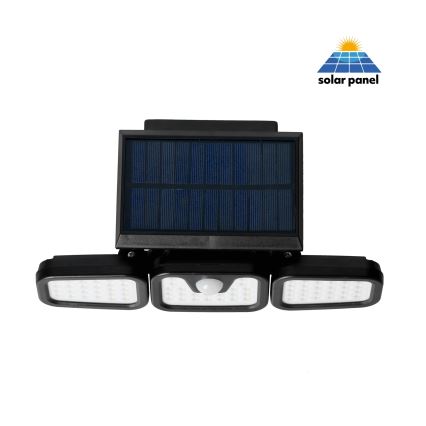 LED Solarni reflektor sa senzorom LED/1,5W/3,7V 6000K IP44 2400 mAh