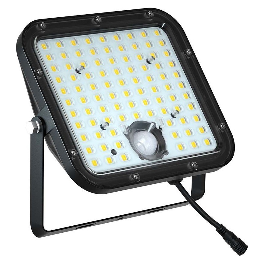 LED solarni reflektor sa senzorom LED/30W/6,4V 6400K 6000 mAh + daljinski upravljač