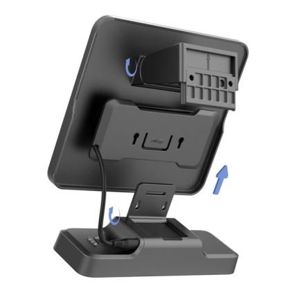 LED solarni reflektor sa senzorom LED/8W/3,7V 2000 mAh IP54 crne boje