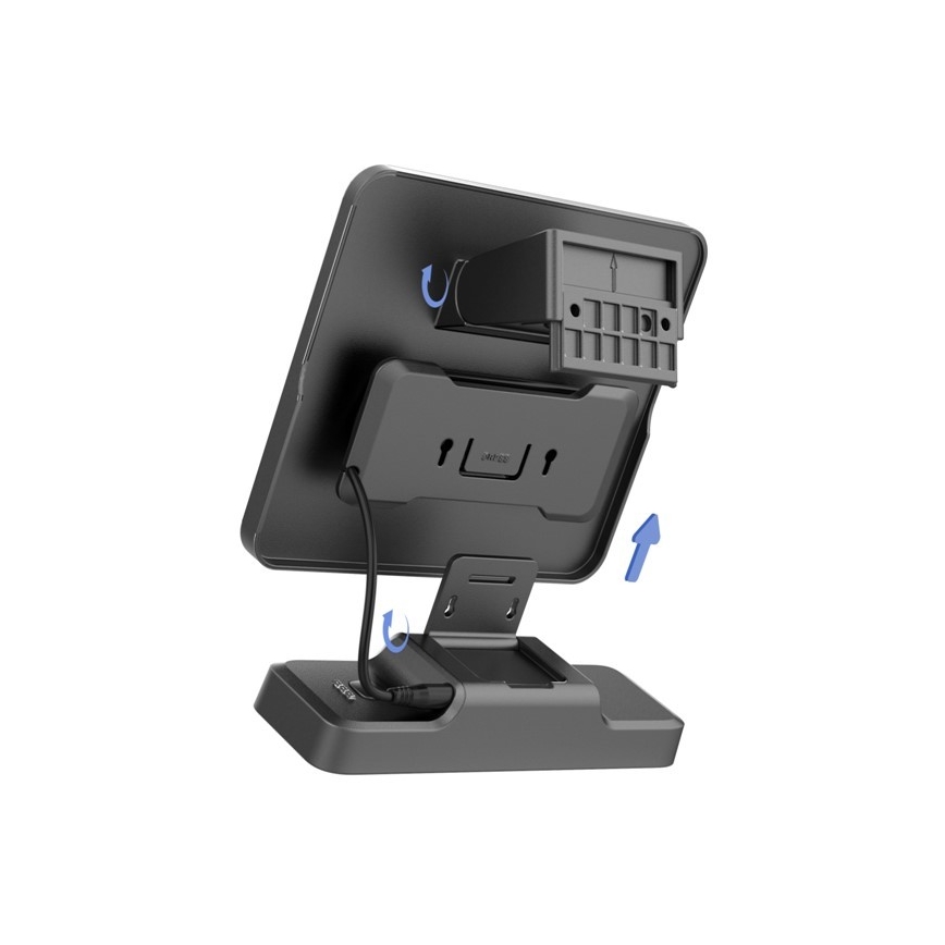 LED solarni reflektor sa senzorom LED/8W/3,7V 2000 mAh IP54 crne boje