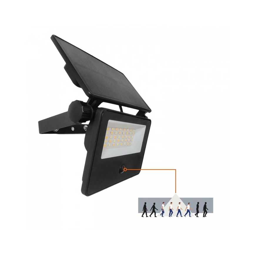 LED solarni reflektor s senzorom NCS G2 LED/20W/3,7V 3000/4000/6500K IP54 2600 mAh