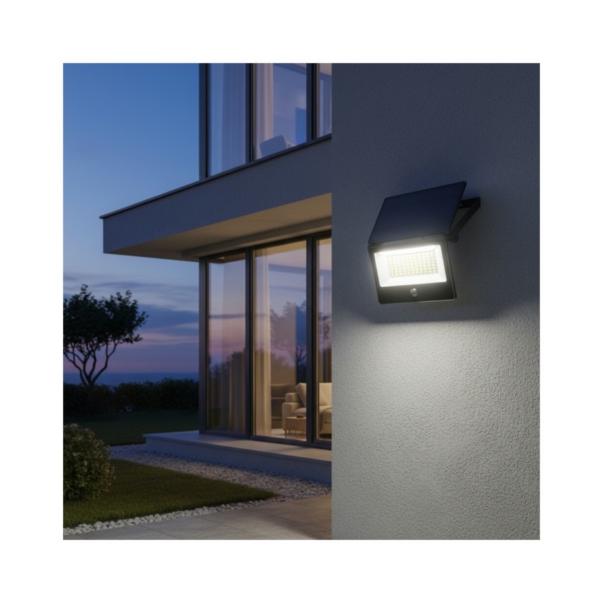 LED solarni reflektor sa senzorom NCS G2 LED/30W/3,7V 3000/4000/6500K IP54 5200 mAh