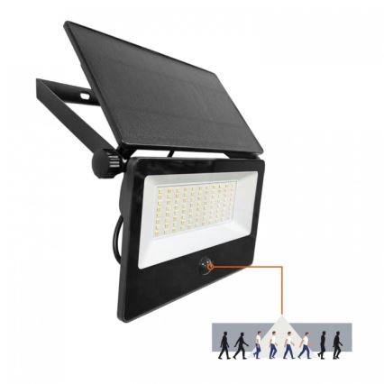 LED solarni reflektor sa senzorom NCS G2 LED/30W/3,7V 3000/4000/6500K IP54 5200 mAh
