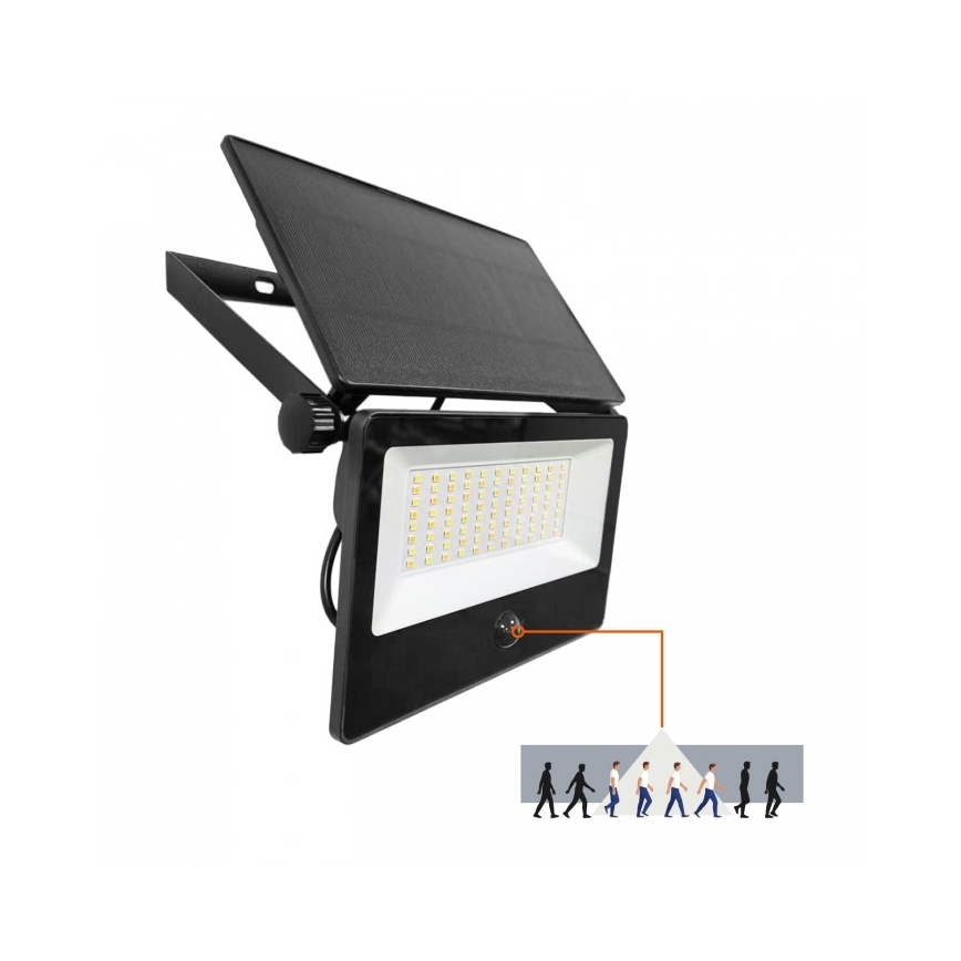 LED solarni reflektor sa senzorom NCS G2 LED/30W/3,7V 3000/4000/6500K IP54 5200 mAh