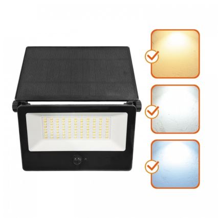 LED solarni reflektor sa senzorom NCS G2 LED/30W/3,7V 3000/4000/6500K IP54 5200 mAh