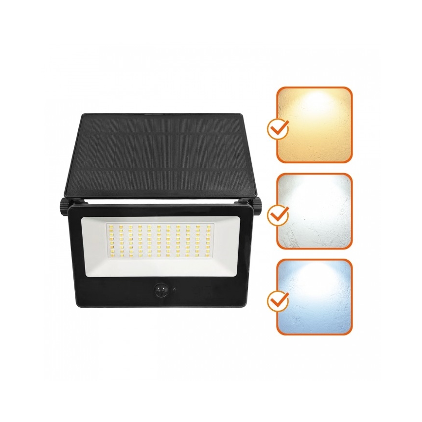 LED solarni reflektor sa senzorom NCS G2 LED/30W/3,7V 3000/4000/6500K IP54 5200 mAh