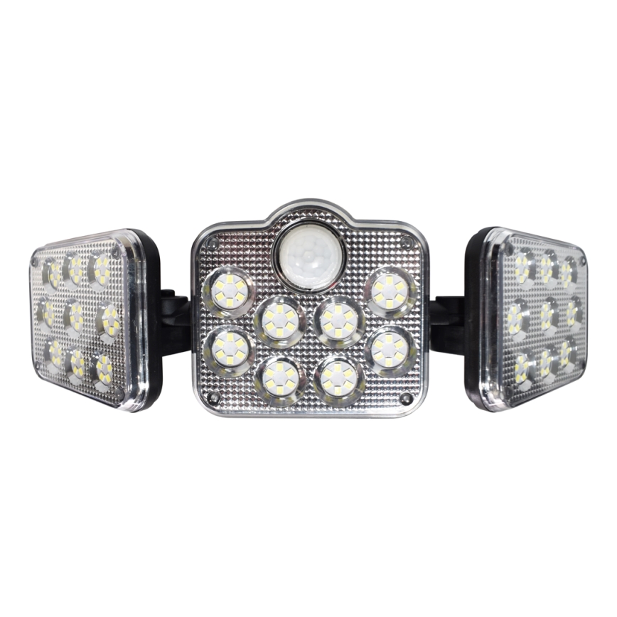 LED Solarni reflektor sa senzorom za pokret i dan/noć LED/20W/3,7V 1200 mAh IP44 + daljinski upravljač