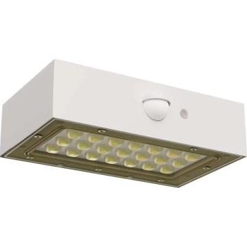 LED Solarni reflektor sa senzorom pokreta LED/3,7V 1200mAh 4000K IP65 bijela