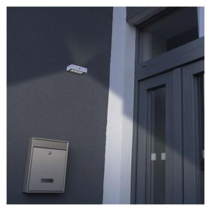 LED Solarni reflektor sa senzorom pokreta LED/3,7V 1200mAh 4000K IP65 bijela