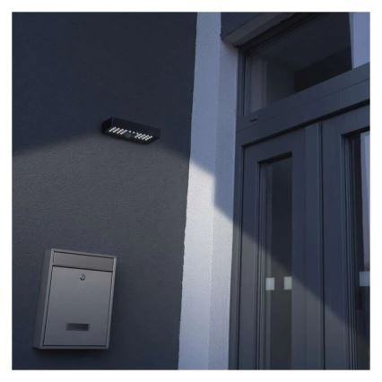 LED Solarni reflektor sa senzorom pokreta LED/3,7V 3000mAh 4000K IP65 crna