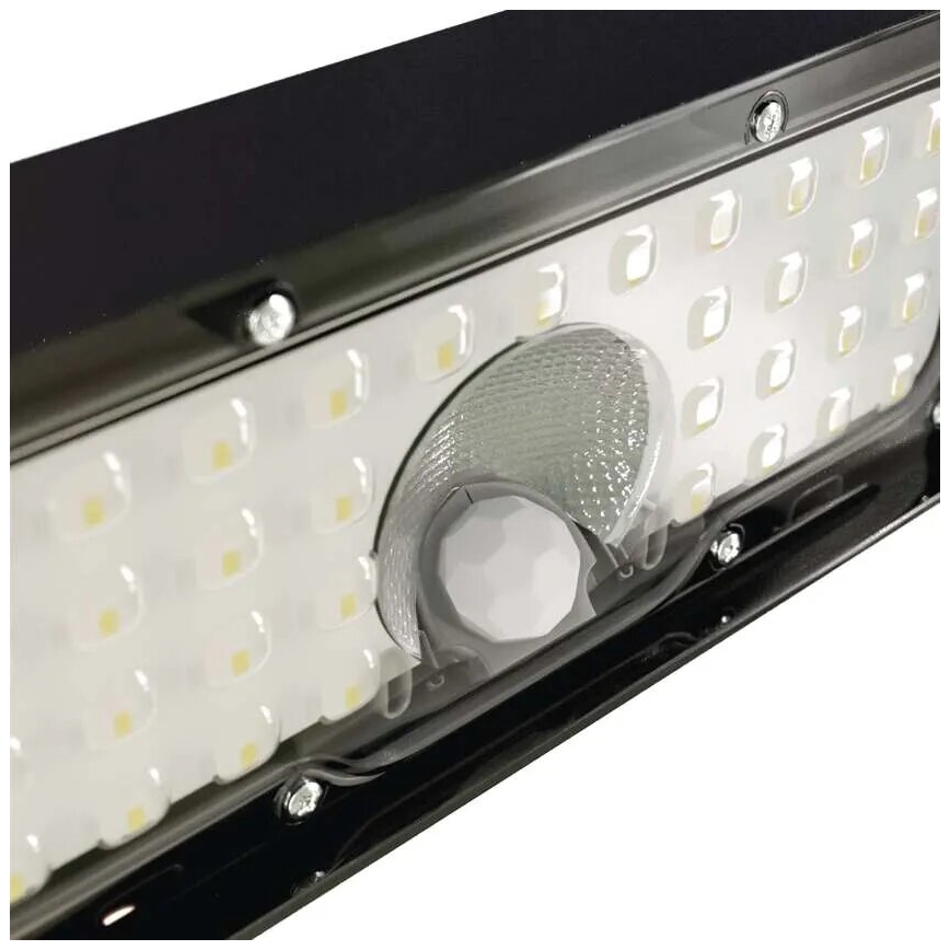 LED Solarni reflektor sa senzorom pokreta LED/3,7V 3000mAh 4000K IP65 crna
