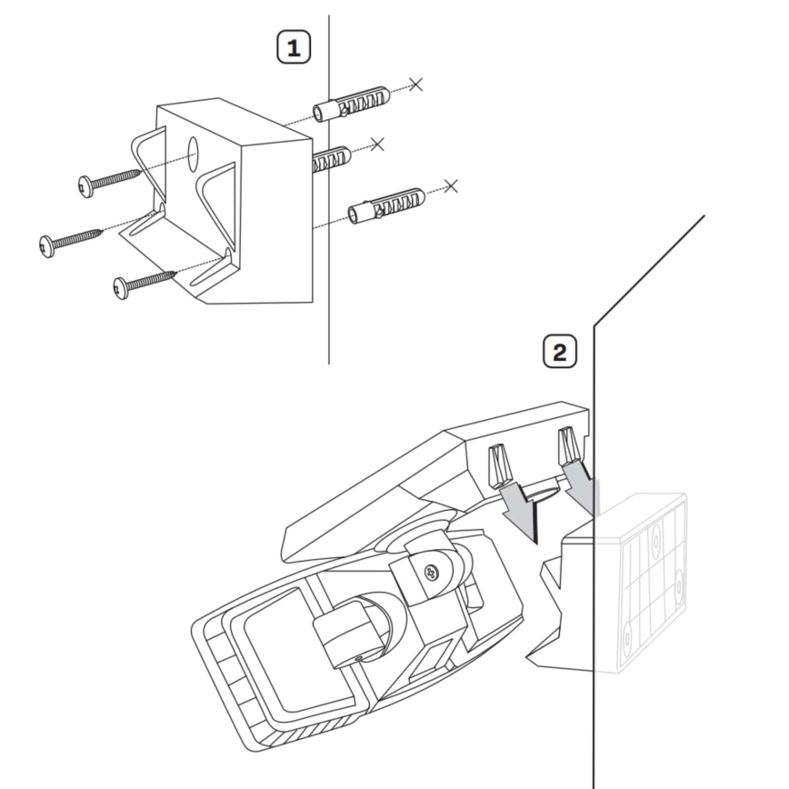 LED solarni reflektor sa senzorom TRIO LED/0,6W/3,7V 1200 mAh IP44