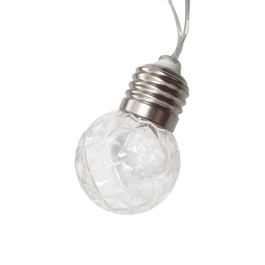 LED Solarni vanjski lanac 10xLED/1,2V 300 mAh 2,2 m IP44