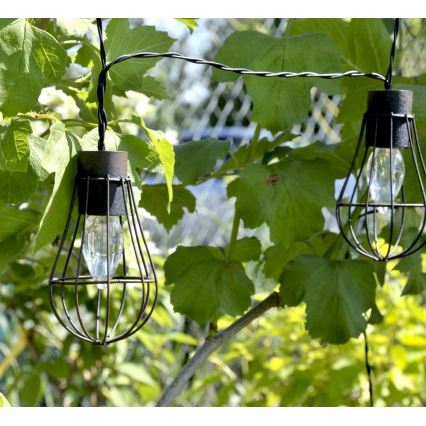 LED Solarni vanjski lanac 10xLED/1,2V 300 mAh 3,8 m IP44