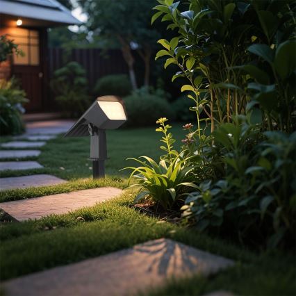 LED solarno svjetlo 2 u 1 LED/1,3W/3,7V 3000/4000/6400K IP65 1200 mAh