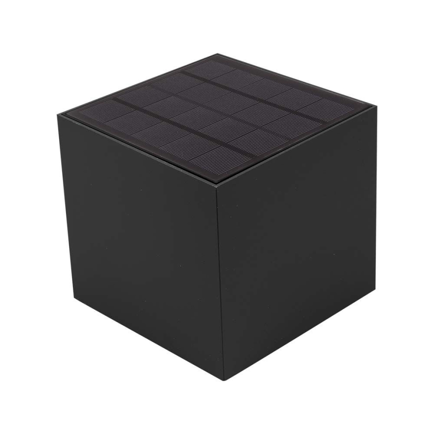 LED solarna zidna svjetiljka sa senzorom LED/9W/5V 3000/4000/5000K IP65 2600 mAh antracitna