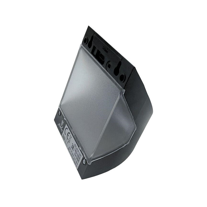 LED solarna zidna svjetiljka sa senzorom LED/3W/3,7V 3000/4000K 1200 mAh IP54 crna