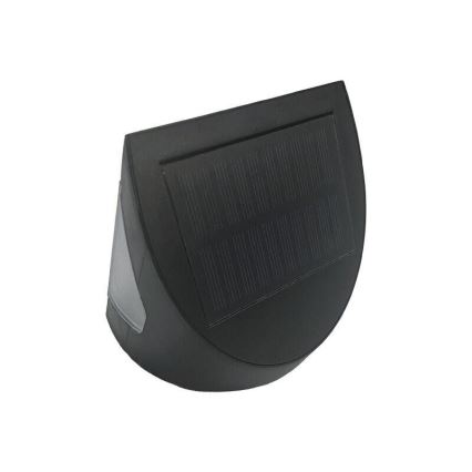 LED solarna zidna svjetiljka sa senzorom LED/3W/3,7V 3000/4000K 1200 mAh IP54 crna