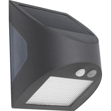 LED solarno zidno svjetlo sa senzorom LED/3W/3,7V 3000/4000K 1200 mAh IP54 antracit