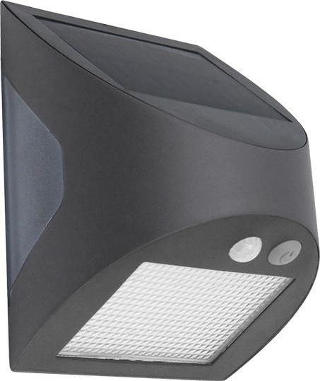 LED solarno zidno svjetlo sa senzorom LED/3W/3,7V 3000/4000K 1200 mAh IP54 antracit