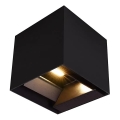 LED solarno zidno svjetlo sa senzorom LED/9W/3,7V 3000/4000/5000K IP65 2600 mAh crno