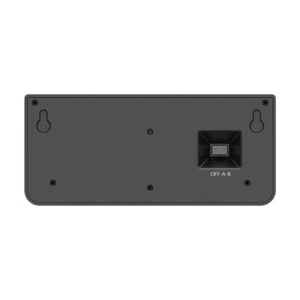 LED solarno zidno svjetlo sa senzorom LINK LED/5W/3,7V IP65 crno