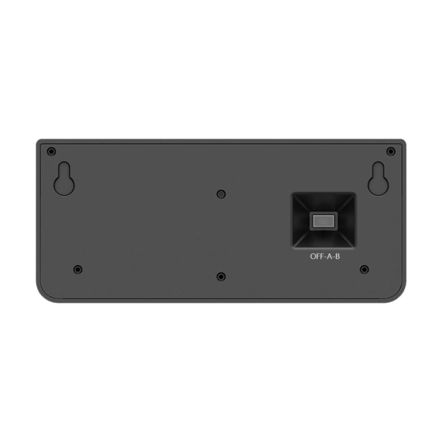 LED solarno zidno svjetlo sa senzorom LINK LED/5W/3,7V IP65 crno