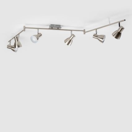 LED spot svjetiljka 6xE14/5W/230V matni krom