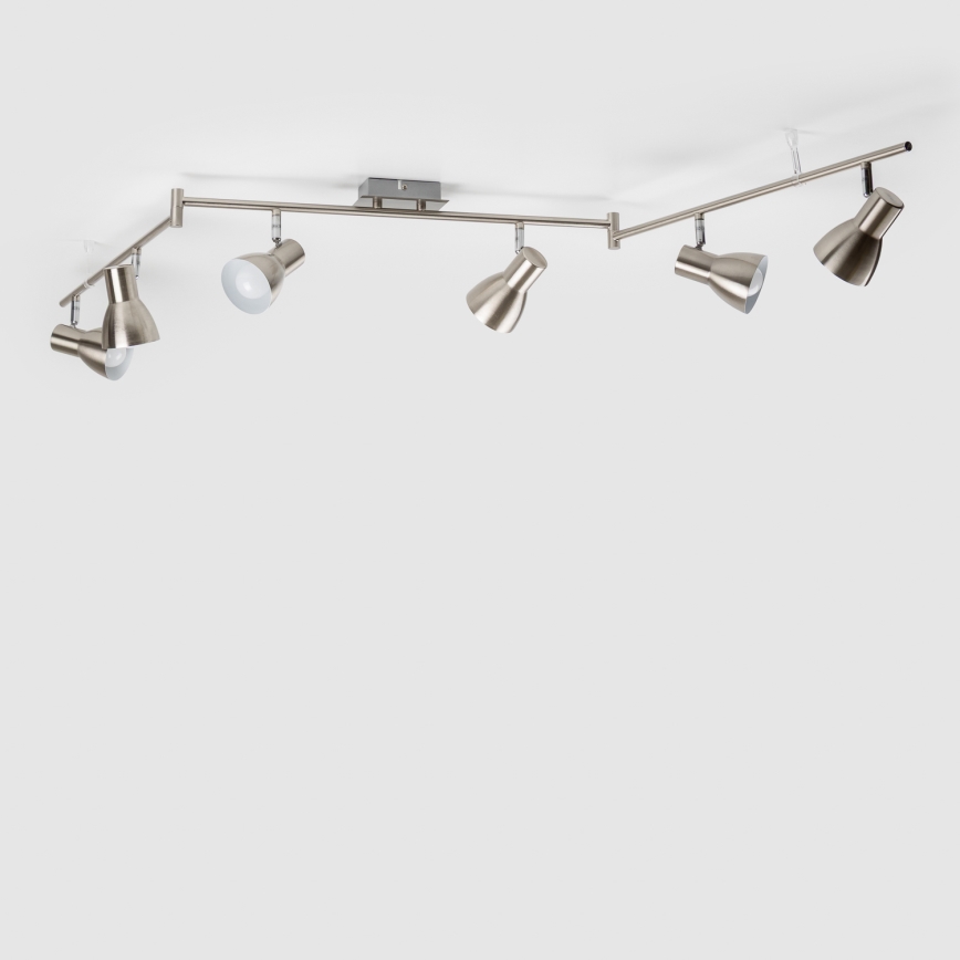 LED spot svjetiljka 6xE14/5W/230V matni krom