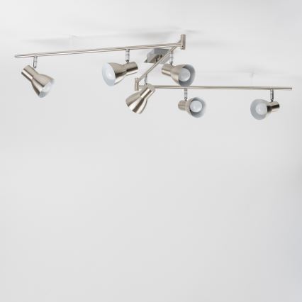 LED spot svjetiljka 6xE14/5W/230V matni krom