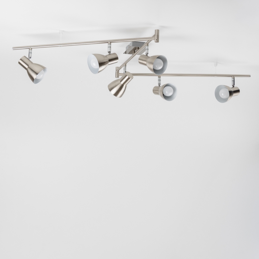 LED spot svjetiljka 6xE14/5W/230V matni krom