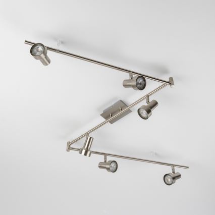 LED spot svjetiljka 6xGU10/4,7W/230V matni krom