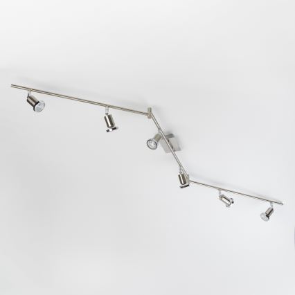 LED spot svjetiljka 6xGU10/5W/230V matni krom