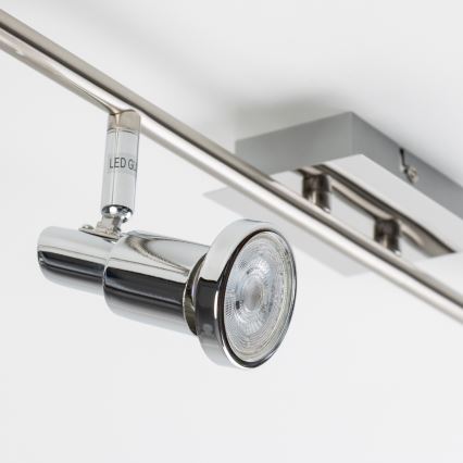 LED spot svjetiljka 6xGU10/5W/230V sjajni krom
