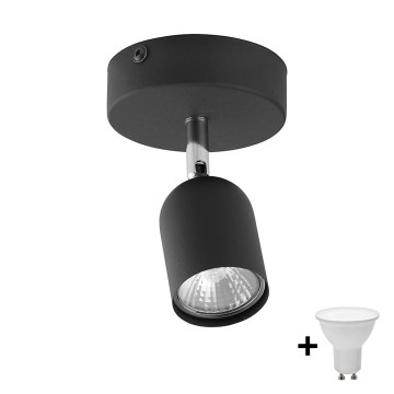 LED spot svjetiljka TOP 1xGU10/10W/230V crna