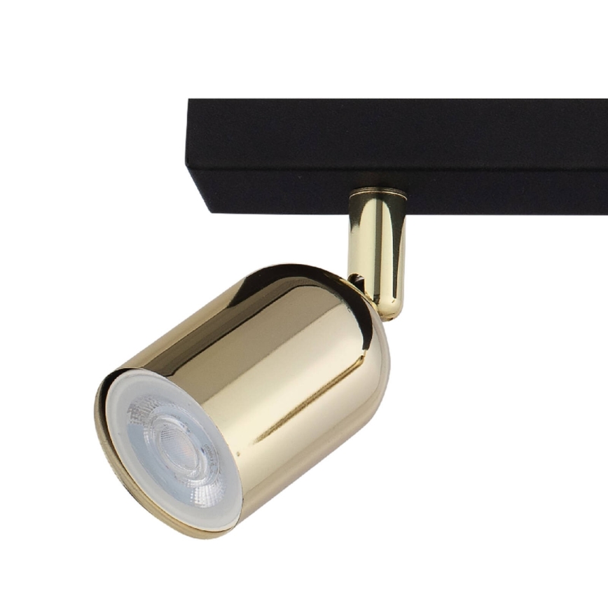 LED spot svjetiljka TOP 2xGU10/10W/230V crna/zlatna